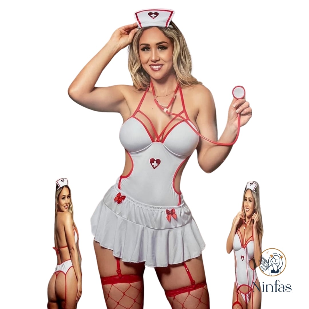 Disfraz sexy enfermera - Ninfas Lenceria